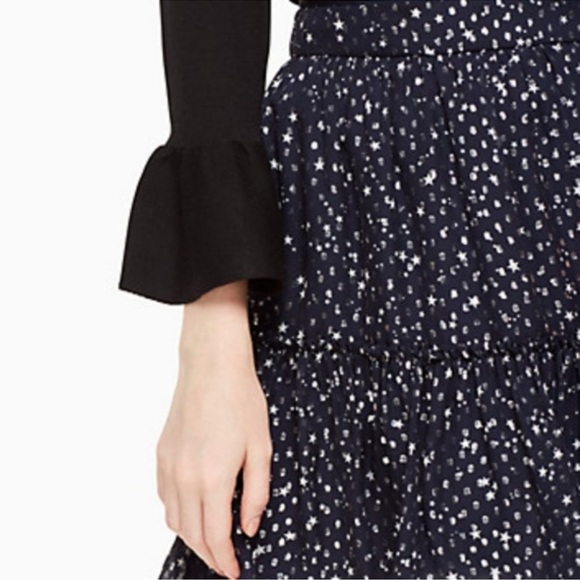 Kate Spade Night Sky lurex dot skirt rich navy - Picture 3 of 15